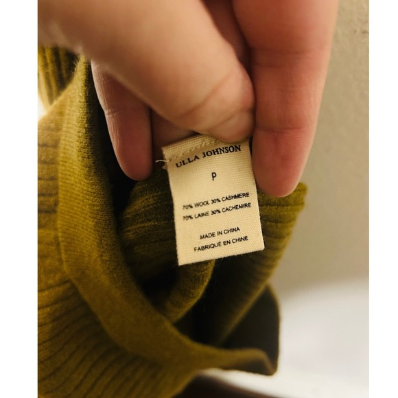 Ulla Johnson $495 Rochelle Ribbed Flare Wool Cashmere Pant Saquaro Sz P/00-0 - Picture 10 of 10